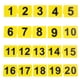 thumbnail image 1 of Marcadores de números acrílicos de 20 piezas, marcadores reutilizables número 1-20, marcadores de números de evidencia para mesa de restaurante, 1 of 6