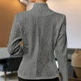 thumbnail image 4 of ZEHJUHAN Women's Tailored Single-Button Blazer - Slim Fit Lapel Jacket with Long Sleeves, Professional Office Coat for Fall/Winter, Work to Weekend Versatile Style, 4 of 5
