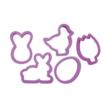 

5PCS Easter Molds Set Eggs Rabbit Biscuit Pastry Modeling Tools