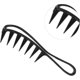 thumbnail image 4 of Wide Tooth Comb for Curly Hair with Rounded Edge Teeth and Ergonomic Handle Design Black, 4 of 4