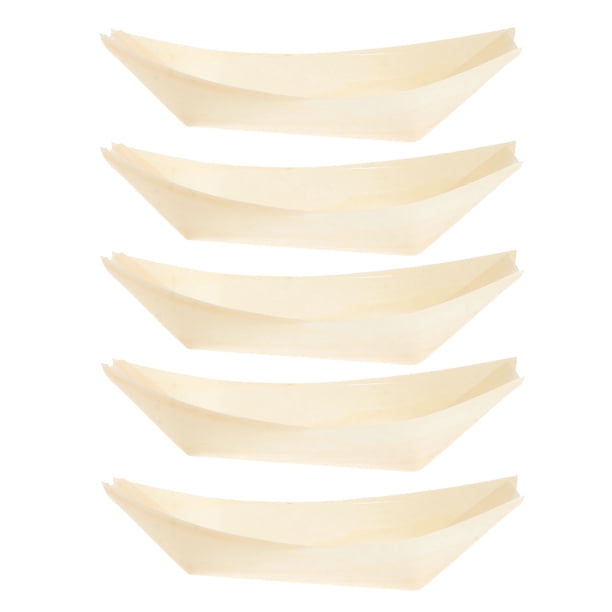 5pcs bocadillo de madera tazón de madera tazón suave tazón de madera bocadillo envase