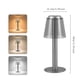 thumbnail image 2 of Lámpara de mesa de aluminio recargable por USB, lámpara de noche, lámpara decorativa for habitación de muestra, 2 of 6