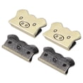 thumbnail image 3 of 4 juegos de hebillas decorativas de metal con forma de cerdito, clip para tapones, artículos de cuero, equipaje, vaqueros, accesorios de bricolajeBronce B01-51-52060, 3 of 10
