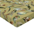 thumbnail image 4 of Ambesonne Floral Fitted Sheet, Flower Sketches Leaves Retro, Twin XL Size, Pale Khaki Multicolor, 4 of 5