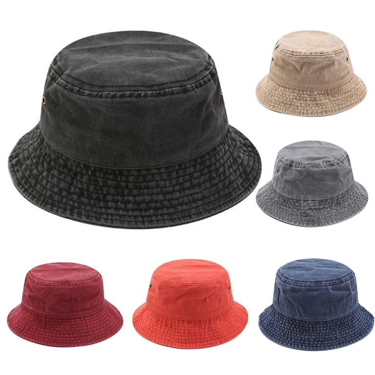 SPRING PARK Solid Color Bucket Hat Simple Fisherman Cap  display picture 2