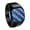 Black Blue, variant on Titanium Steel Carbon Fiber Ring for Men Inlay Composite Band Flat Top Signet Ring Minimalist Industrial Unique Gift Silver Size 9