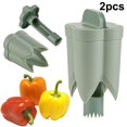 thumbnail image 1 of Bell Pepper Corer Tool Fruit Corner Rápido para Los Dispositivos Usar en El, 1 of 9