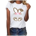 thumbnail image 1 of Blusas sueltas casuales con estampado interesante y cuello redondo para mujer Fridja bn1254, 1 of 7