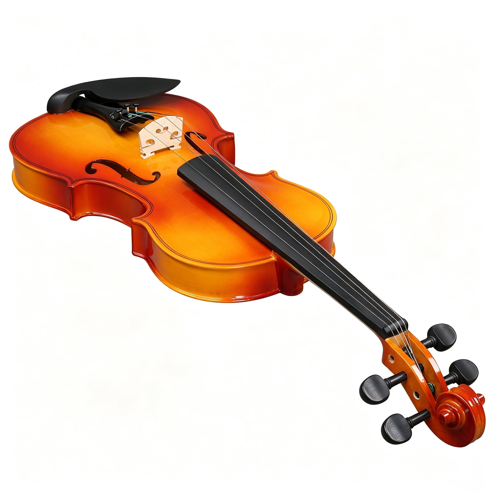 4/4 Full-Size Violin Set with Laminated Spruce Top and Maple Back, Steel-Core Strings, Complete Beginner Kit for Students and Adults