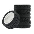 thumbnail image 1 of 4 Uds Neumáticos teledirigido 1:16 Macarena Blanco negro Neumáticos de coche RC, 1 of 8