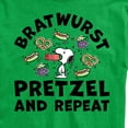 thumbnail image 3 of Peanuts - Bratwurst Pretzel And Repeat Snoopy - Men's Short Sleeve Graphic T-Shirt, 3 of 6