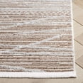 thumbnail image 4 of SAFAVIEH Mila Anselmo Geometric Striped Polyester Area Rug, Beige/Gray, 6'7" x 6'7" Square, 4 of 8