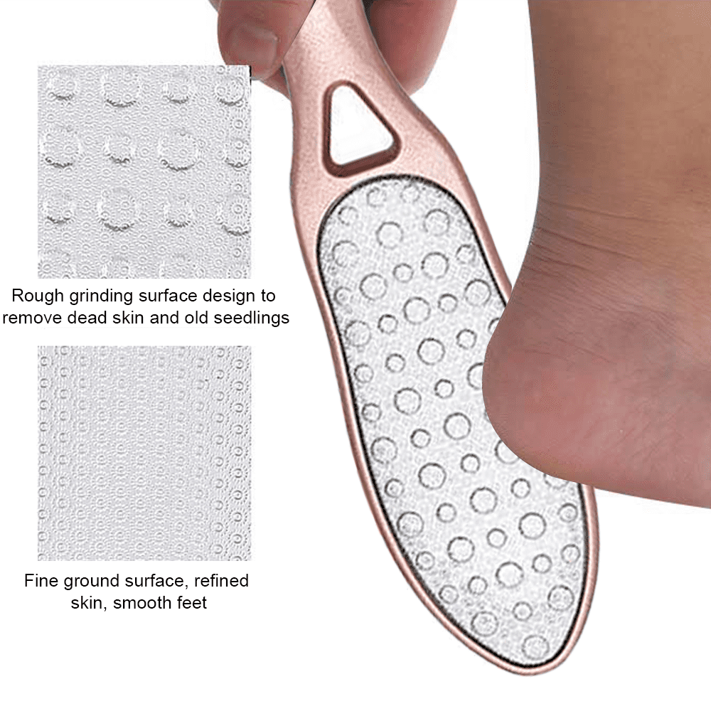 DYNESSE Foot File. Best Premium Pedicure Foot Rasp and Callus Remover.  3-in-1 Tool. Removes Hard Skin. No Risk of Injury. Stainless Steel.  Ergonomic