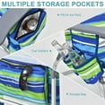 thumbnail image 4 of Costway 4-Pack Folding Backpack Beach Chair 5-Position Outdoor Reclining Chairs with Pillow Blue, 4 of 10