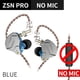 thumbnail image 1 of KZ ZSN Pro Ear In Monitor sin micrófono HIFI Bass Audífonos Audífonos ( ) Azul, 1 of 7