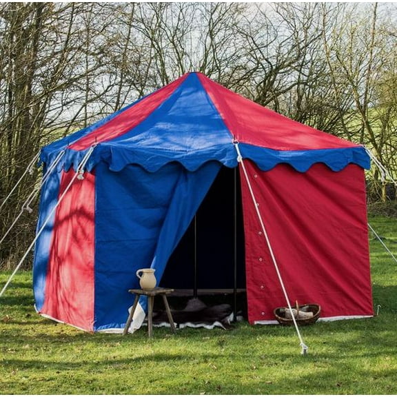 Camping Tent Medieval Knight Harold square RED- BLUE Water proof Tent 3x3 M