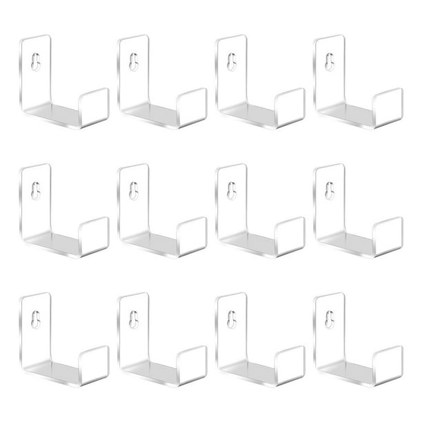 Wosthever Decoración de pared para amantes de la música, elegante soporte de vitrina de acrílico para discos de vinilo, estante de pared Decoración del hogar