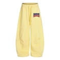 thumbnail image 3 of XIYON Girls Sweatpants Kids Wide Leg Baggy Sweatpants Loose Casual Trousers with Pockets Relaxed Fit Sport for Daily Wear 10-11 Years, 3 of 5