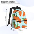 thumbnail image 4 of Daiia Cartoon Carrot School Backpack for Men Women, Unisex Large Waterproof Bookbag Schoolbag Casual Daypack for High School/College/Teens/Travel/Work Black, 4 of 8