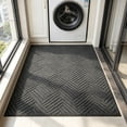 thumbnail image 6 of Tarmeek Heavy Duty Non-Slip Absorbent Doormat, Thick Diamond Pattern Entryway Rug for Indoor Outdoor Use, 40x60cm (16x24 inch) Washable Floor Mat for Home Entrance, 6 of 6