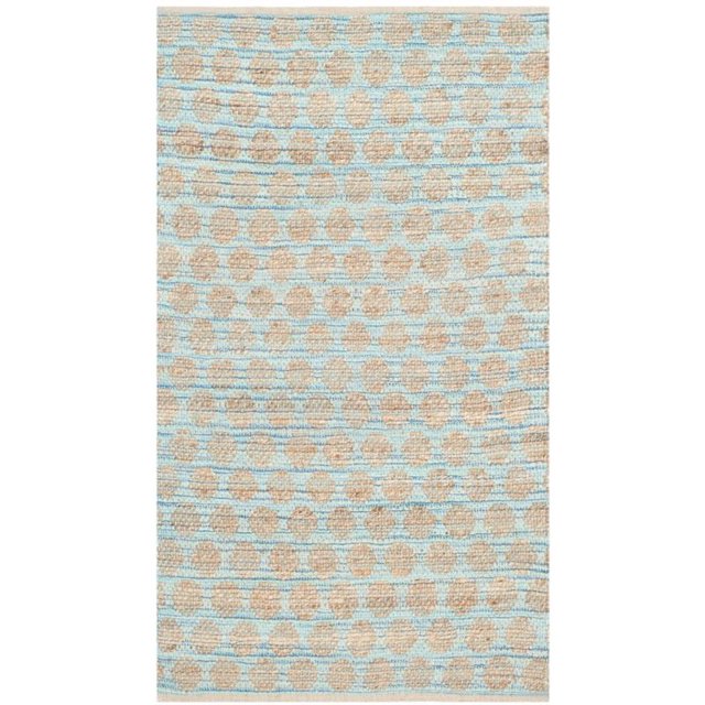 Safavieh Cape Cod 8' X 10' Hand Woven Rug in Blue and Natural