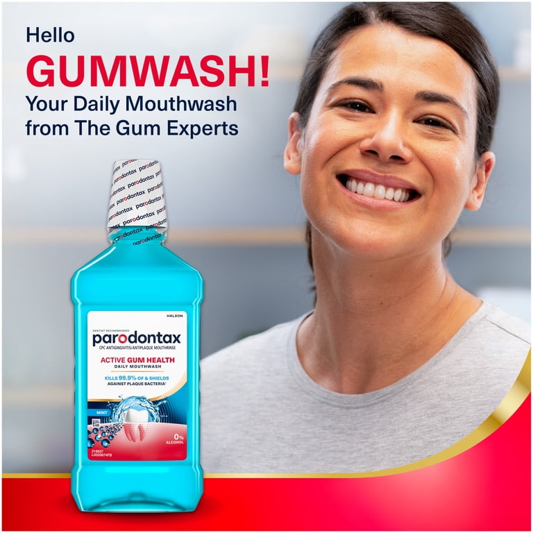 Parodontax Active Gum Health Mouthwash, Mint, 16.9 oz photo 2