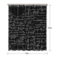 thumbnail image 5 of Math Equations Binary Code Blue Pattern Shower Curtain 72"x84" ,Bathroom Decorative Shower Curtains Set with 12 Hooks,Modern Waterproof Washable Shower Curtain, 5 of 6
