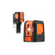 thumbnail image 1 of Nivel Láser De 2 Líneas Autonivelante Horizontal Y Vertical Naranja Con Negro, 1 of 4