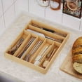 thumbnail image 2 of ACDANC Silverware Organizer,Made of Bamboo Silverware Organizer,Divider Plate Silverware Tray,Style 6, 2 of 4