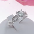 thumbnail image 3 of Engagement Ring Sterling Silver Cz Versia Filigree Womens Ginger Lyne Collection, 3 of 5