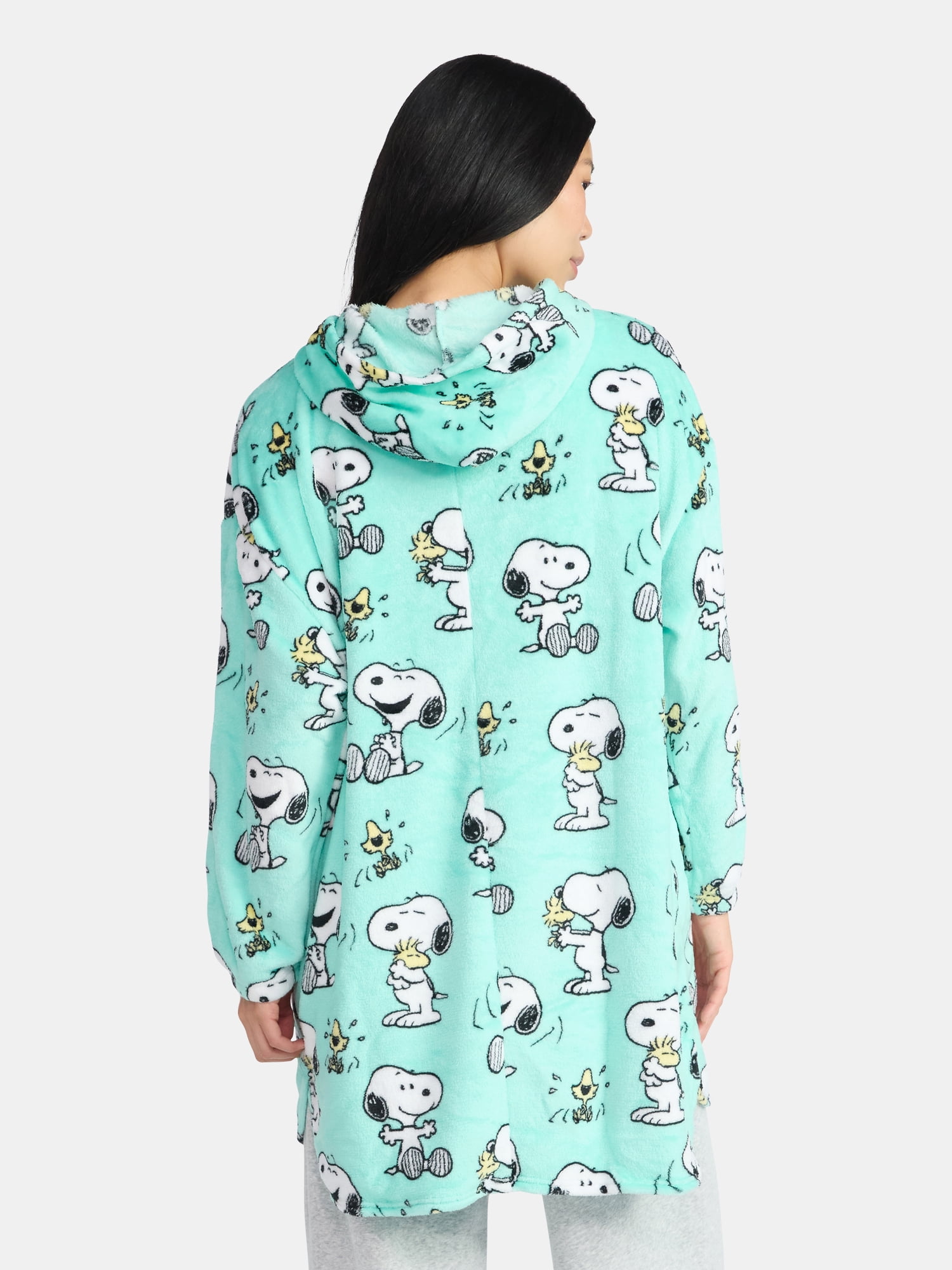 Peanuts Snoopy Plush Hooded Lounger, Women's and Women's Plus