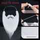 thumbnail image 5 of Barba y cejas de Papá Noel realistas, barba blanca de Papá Noel, bigotes postizos blancos, accesorios divertidos para disfraces, 5 of 6