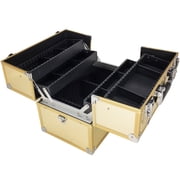 BOLLA Portable Makeup Train Case, GOLD