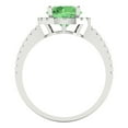 thumbnail image 4 of 1.8 ct Round Cut Simulated Green Diamond Halo Engagement Ring for Women in 18K White Gold, 4 of 5