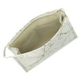 thumbnail image 6 of Unique Bargains Marble Cosmetic Travel Bag Make Up Brush Organizer Bag Storage for Women White Gold Tone 9"x3"x6", 6 of 7
