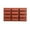 Brown, variant on aoksee Baking Supplies, 12-link Chocolate Small Rectangular Molds Cake Baking Molds, Kitchen Tools