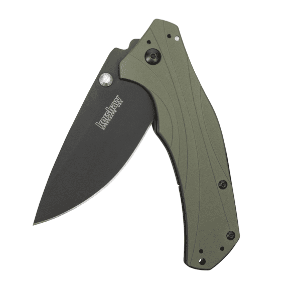 Kershaw’s RJ Martin Tactical 3.0 Pocket Knife (1870), Black 8Cr13MoV Stainless Steel Drop Point Blade, Features SpeedSafe Assisted Opening, Flipper, Liner Lock and 3-Position Pocket Clip