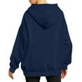 thumbnail image 6 of BLCHUNen Womens Sweatshirts Casual Hooded Pullover Zipper Long Sleeve Tops with Pockets Workout Gym Sports Fall Tops, 6 of 6