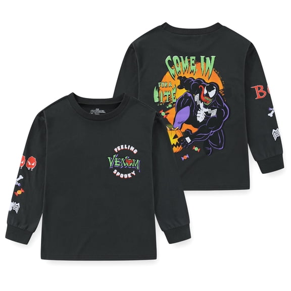 Marvel Venom Halloween Crewneck Pullover Sweatshirt (Boys), Sizes 6-16