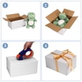 thumbnail image 4 of 10x7x5 White Foldable Corrugated Shipping Box Set of 40, Easy Assembly for Storage & Mailing, 4 of 7