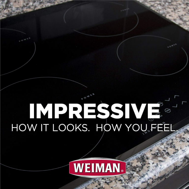 Weiman Cook Top Daily Cleaner - 22 fl oz - Weiman Microfiber Cloth for Glass Ceramic and Induction Stove Top