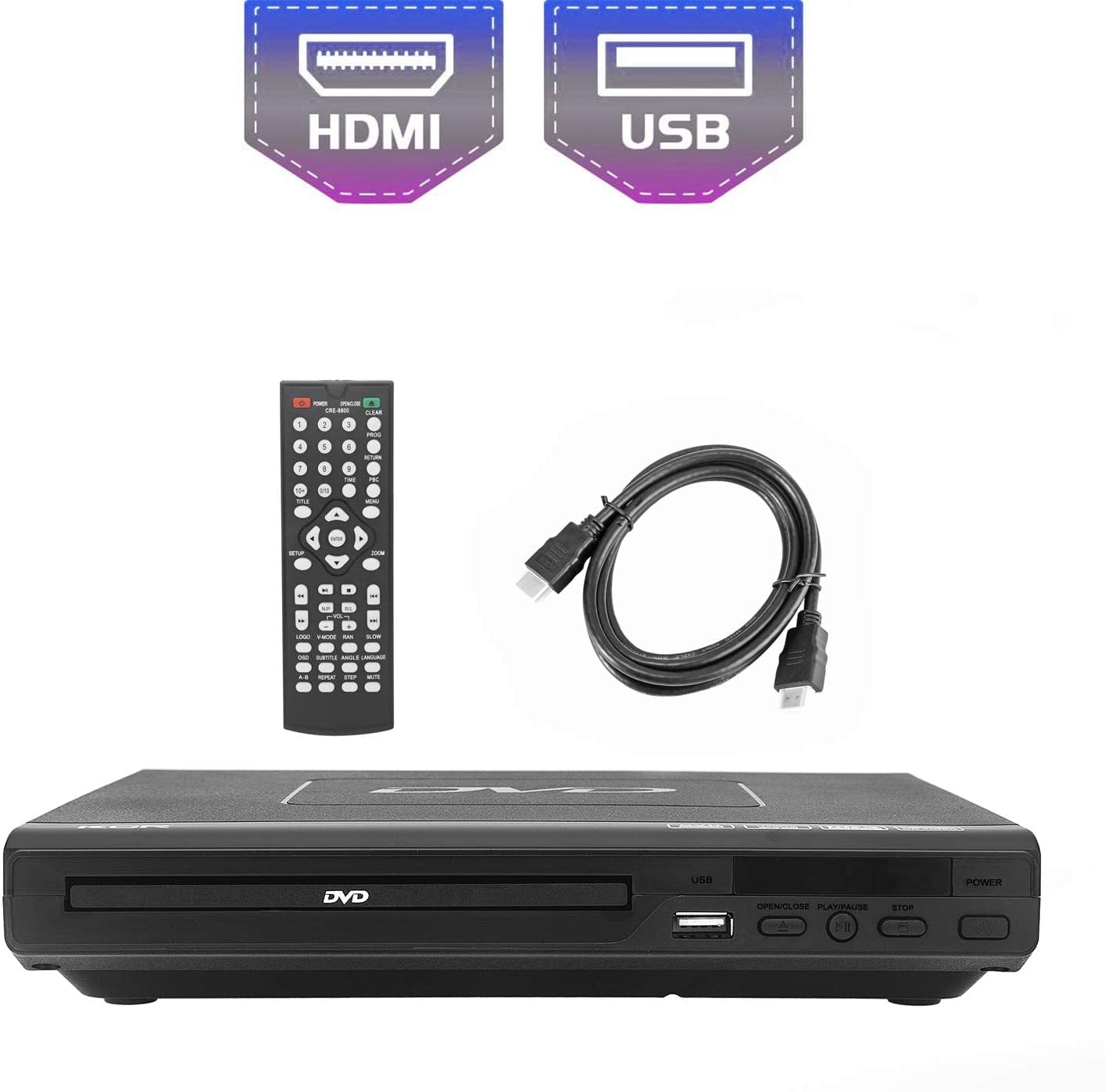 225mm DVD Player for Home Entertainment and Learning, Support HDMI/AV ...