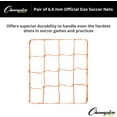 thumbnail image 4 of Champion Sports Official Size Soccer Net, 6.0mm, Orange, 4 of 6