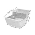 thumbnail image 2 of Raindrops Durable Silver Iron Rabbit Feeder Box for Easy Cleaning and Waste Control Ideal for Farm Storage Size 4pcs, 2 of 8