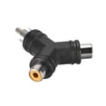 thumbnail image 2 of RCA macho a 2 RCA hembra y conector de forma Video Cable Adaptador audio estéreo Unique Bargains conectores de abrazadera eléctrica, 2 of 3