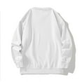 thumbnail image 5 of XuJwPNcy Men's Sherpa Lined Sweatshirts Big and Tall Fleece Pullover Basic Tops Warm Crewneck Fall Winter Sweatshirt（White,X-Large), 5 of 6