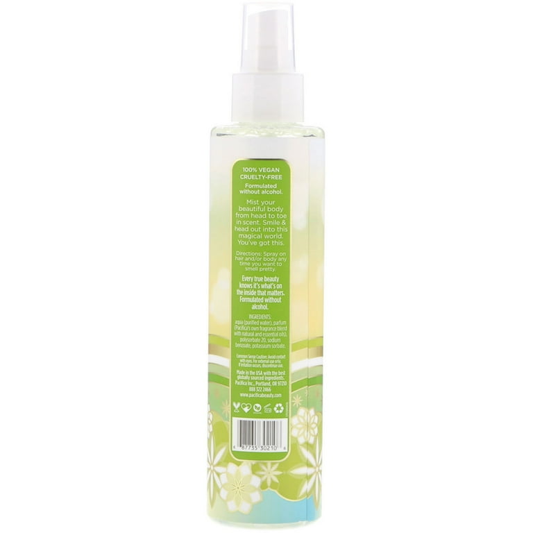 Pacifica Tahitian Gardenia Perfumed Hair & Body Mist, 6 fl oz (177 ml) 