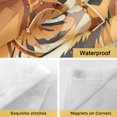 thumbnail image 4 of No Hook Shower Curtains with Detachable Snap-in Liner Set, Blue Tiger Waterproof Hotel Style Bathroom Shower Curtain, Funny Animals Modern Art Breathable Mesh Top Window Bath Curtains 36''x72'', 4 of 9