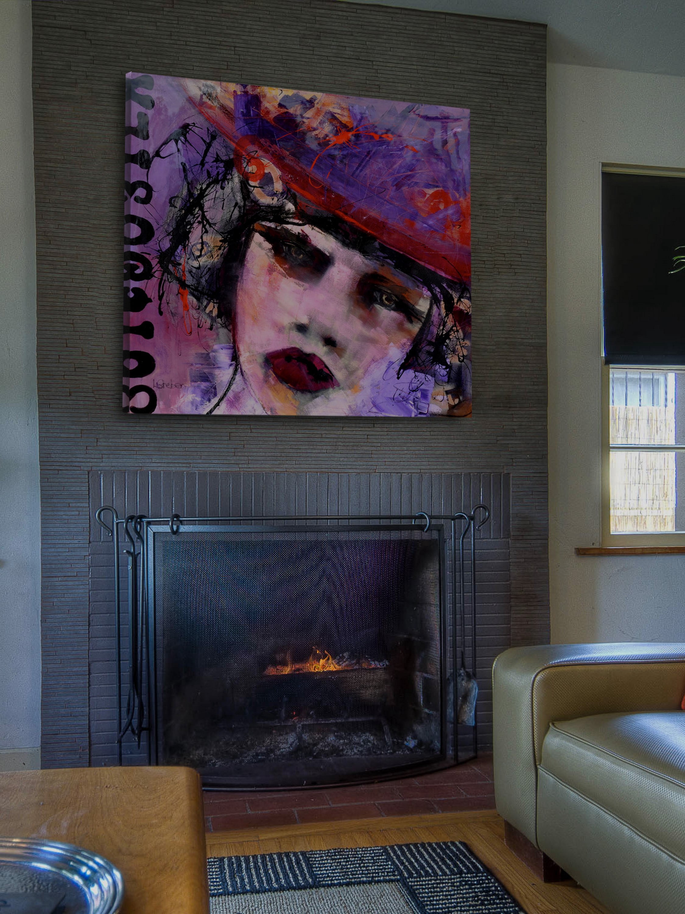 "Ange Ou Demon" Painting Print on Wrapped Canvas