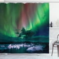 thumbnail image 1 of Ambesonne Aurora Borealis Shower Curtain, Outdoor Scenery, 69"Wx75"L, Multicolor, 1 of 3